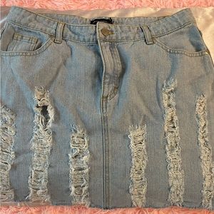Ripped mini skirt PLT,Sz 12. Never worn !